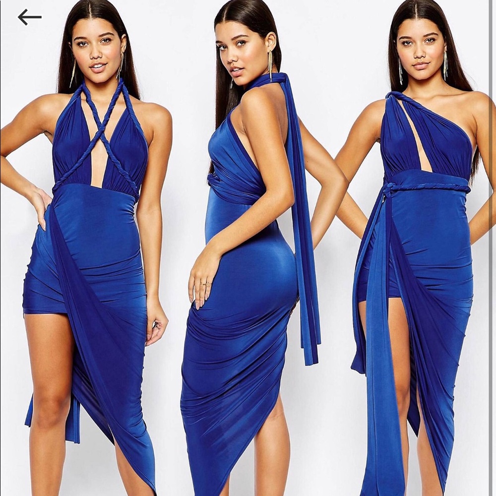 CLUB L MULTI-WAY CLUB DRESS